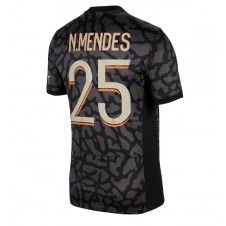 Paris Saint-Germain Nuno Mendes #25 Tredjedrakt 2023-24 Kortermet